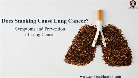 Does Smoking Cause Lung Cancer? Symptoms and Prevention of Lung Cancer - Asthma Bhawan