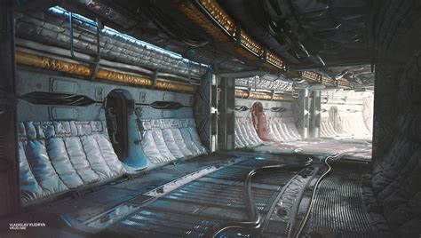 Sci-fi hallway concept Awakening by Myfysalim on DeviantArt