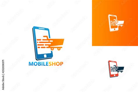 Mobile Shop Logo Template Design Vector, Emblem, Design Concept ...