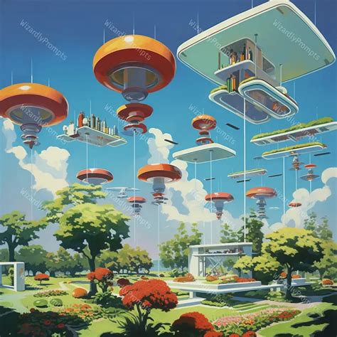 Retrofuturism Posters Midjourney Prompt | PromptBase