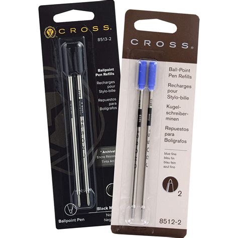 Cross Ballpoint Refill - Standard - Dual Pack - Blue / Broad - Pen ...