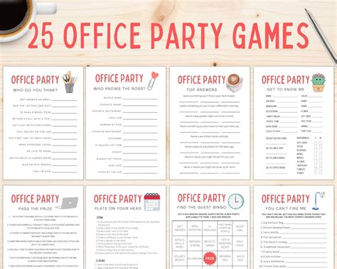 Office Party Games Work Party Games Staff Games Team - Etsy