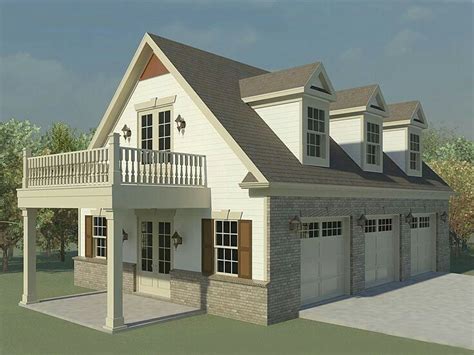 3 Car Garage With Loft Apartment Plans 3-car Garage Loft Plan, 050g-0093 | Unique Ideas for ...