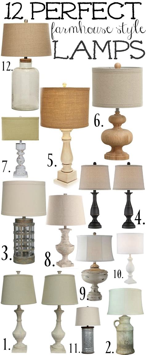 12 Perfect Farmhouse Style Lamps - Liz Marie Blog