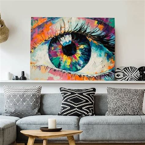 Abstract Modern Art Eye Canvas | Modern Art Painting Collection-HoMafy