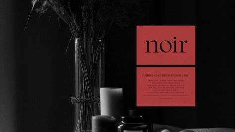 NOIR scented candles/ Brand identity :: Behance
