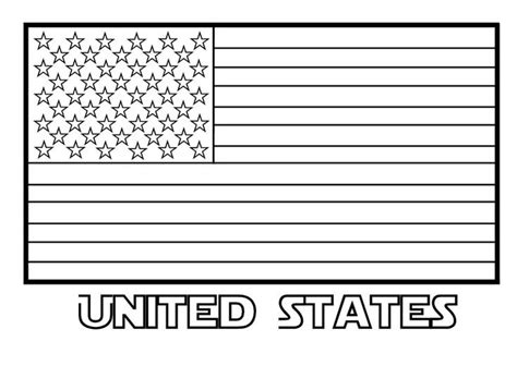 United States Flag Coloring Page & Coloring Book | American flag coloring page, Flag coloring ...