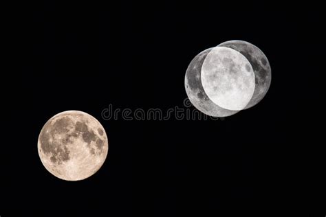 Big moon on dark night sky stock photo. Image of light - 45661838