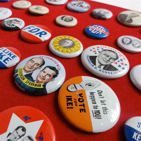 Vintage Political Buttons 1972 Reproduction