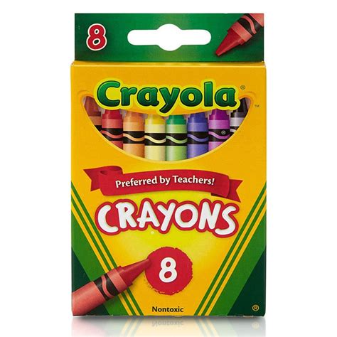 Crayola Regular-Size Crayons, 8 colors - BIN3008 | Crayola Llc | Crayons