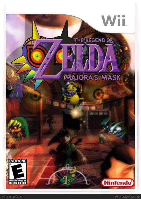 The Legend of Zelda: Majora's Mask Wii Box Art Cover by sketch