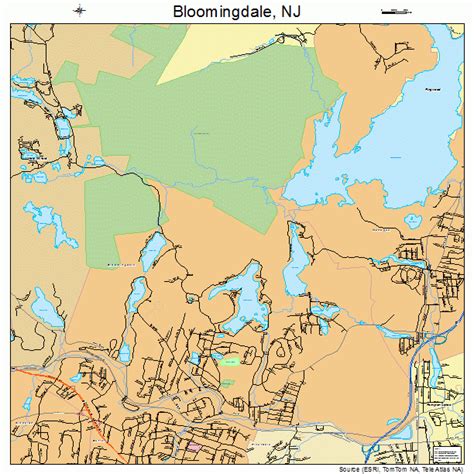 Bloomingdale New Jersey Street Map 3406340