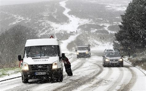 Snow storms and icy blizzards sweep in across the UK - Telegraph