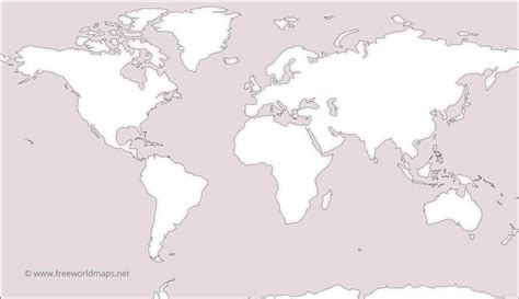 Blank World Maps by Freeworldmaps.net