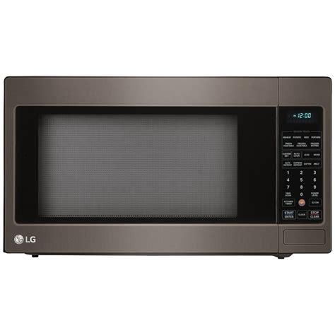 Shop LG 2-cu ft 1200-Watt Countertop Microwave (Black Stainless Steel) at Lowes.com