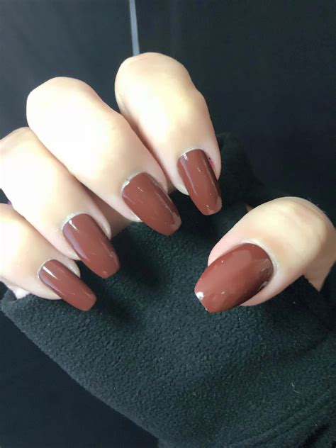 #ArtistsNails | Brown nail polish, Brown nails, Fall acrylic nails