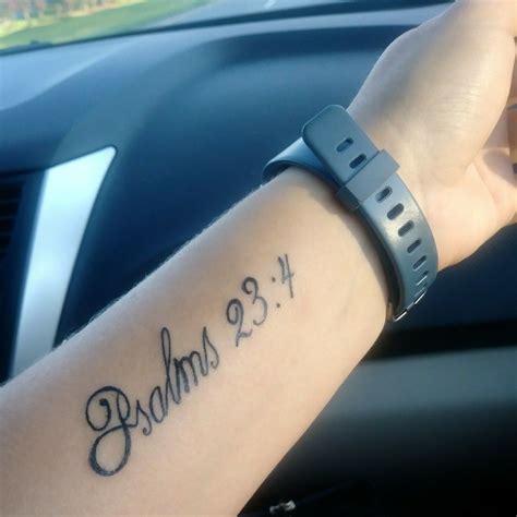 Psalm 23 Tattoo Forearm