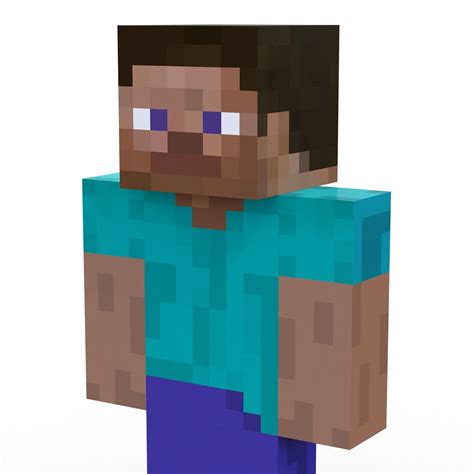 Minecraft Steve 3D Model $29 - .3ds .c4d .fbx .obj .max .ma - Free3D