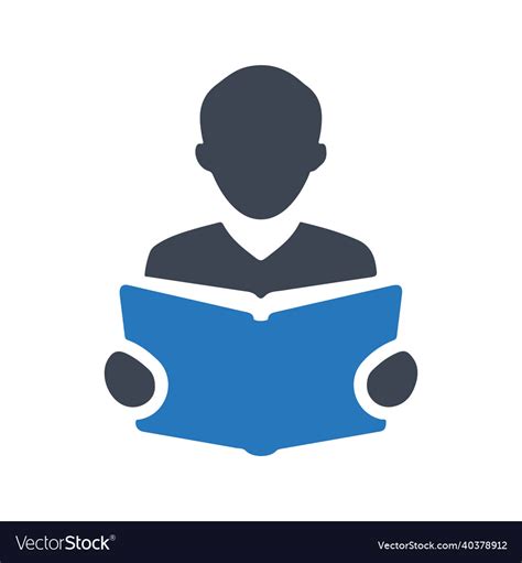 Reading book icon Royalty Free Vector Image - VectorStock