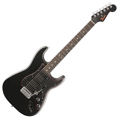 Fender FSR Stratocaster Noir HSS PF, Satin Black at Gear4music