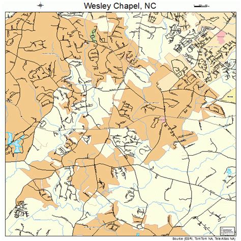 Wesley Chapel North Carolina Street Map 3771940