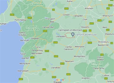 Where is Llanfyllin (town), Wales (UK)? see area map & more