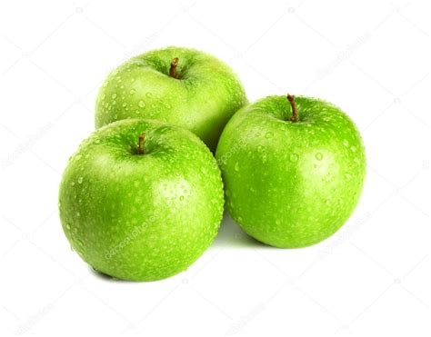 Three green apples — Stock Photo © mr_Brightside #1423436