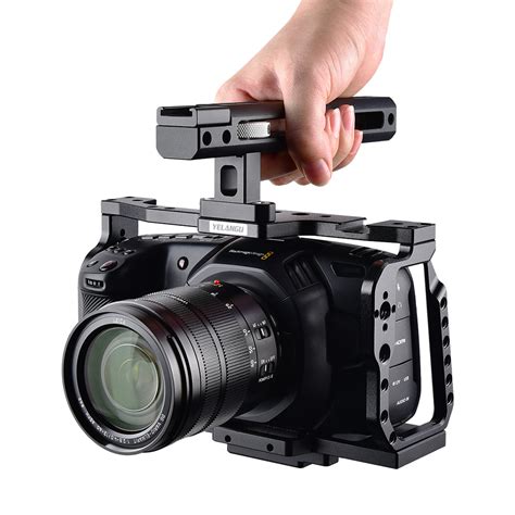 6K Blackmagic Design Pocket Cinema Black Magic Camera with Quick Plate ...