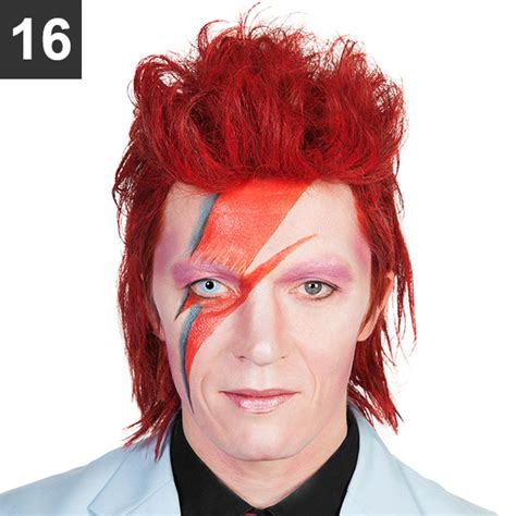 David Bowie Lightning Bolt Makeup