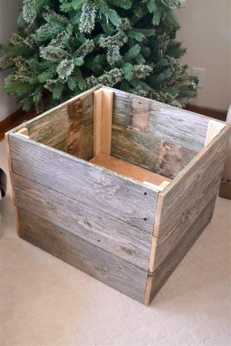 Repurposed Christmas Tree Box - My Creative Days | Christmas tree box, Christmas tree stand diy ...