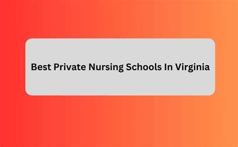 Best Private Nursing Schools In Virginia - AnanUniversity