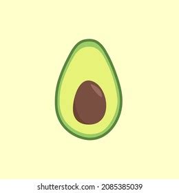 Avocado Fruit Vector Logo Templates Stock Vector (Royalty Free ...