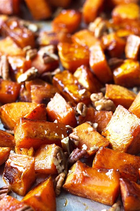 Maple Roasted Sweet Potatoes | Countryside Cravings