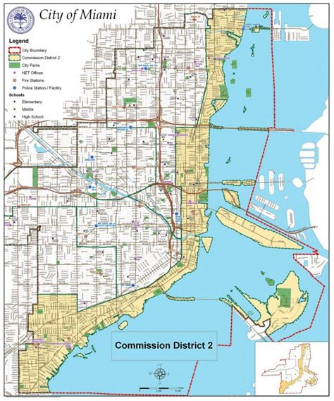 Large Miami Maps For Free Download And Print | High-Resolution And - Street Map Of Downtown ...