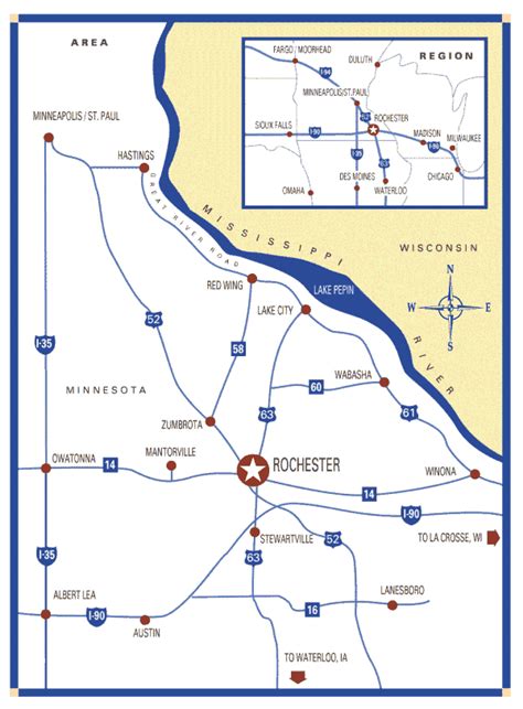 University Of Rochester Minnesota Map