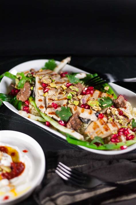 Grilled Trout with Preserved Lemon and Pomegranate