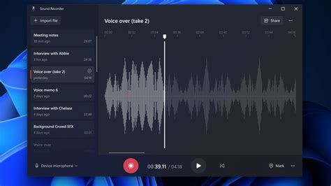 Windows 11 Brings a New sound recorder app with many improvements ...