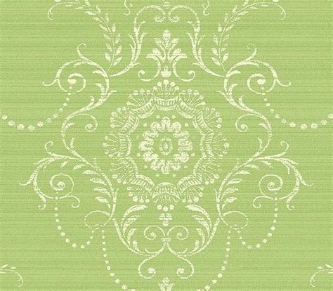 Green Large Damask Wallpaper | Damask wallpaper, Cottage prints, Wallpaper