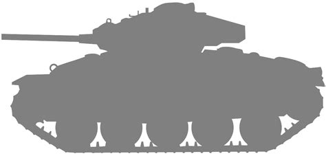 WW2 Tank Silhouette | Free vector silhouettes