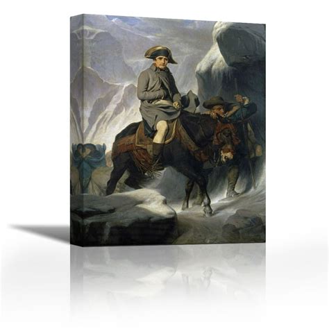 Napoleon Crossing The Alps - Contemporary Fine Art Giclee on Canvas Gallery Wrap - wall décor ...