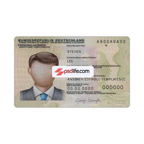 UK id card passport driver license & utility bill psd template | by ...