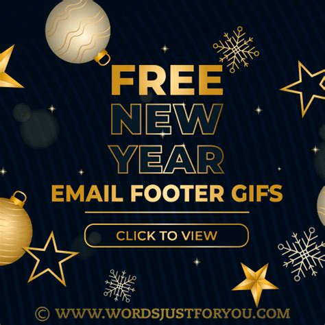 Happy New Year Gifs For Email Signature » WordsJustforYou.com - Original Creative Animated GIFs