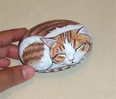 14 best images about Painted rocks - cats on Pinterest