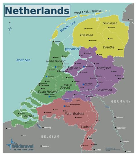 File:Netherlands-regions.png - Wikitravel Shared