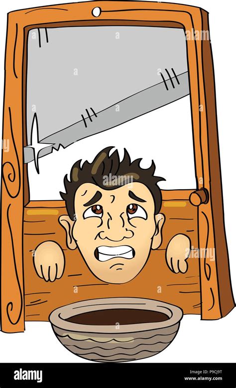 Funny Guillotine Cartoon