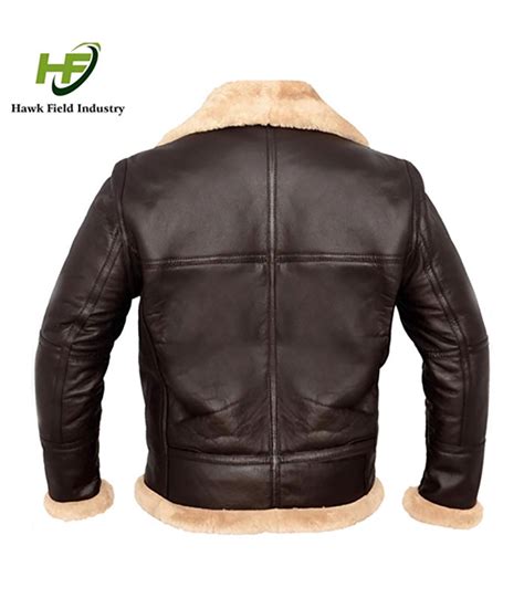 Men Leather Bomber Jacket – Hawk Field Industry