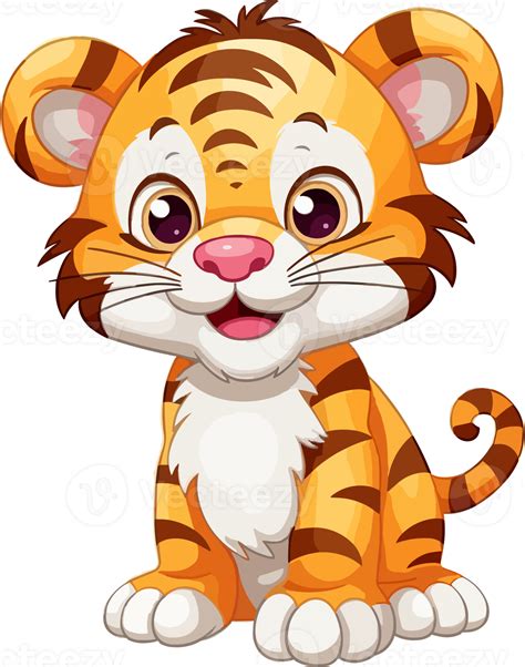 Cartoon tiger transparent background 24678947 PNG