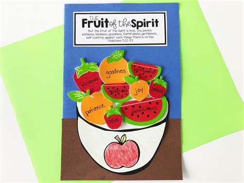 Fruit Of The Spirit Crafts For Preschoolers