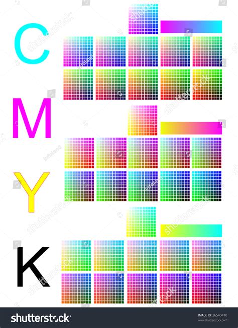 Cmyk Color Palette. 10%. Stock Vector Illustration 26540410 : Shutterstock