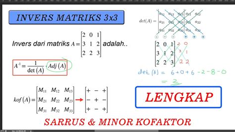 Soal Invers Matriks 3x3 Ruang Siswa